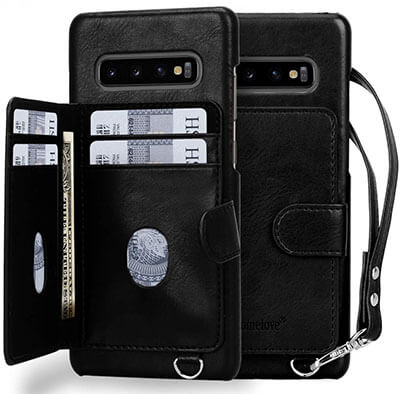 Homelove Galaxy S10 Plus Premium PU Leather Wallet Case