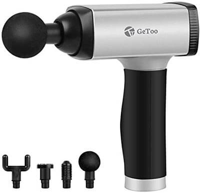 GeToo Portable Quiet Deep Tissue Massager, Hand Held Muscle Massage Gun