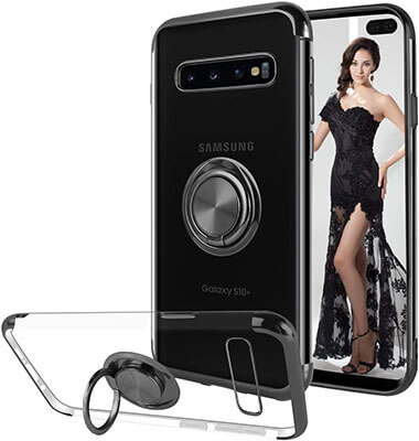 Ownest Samsung S10 Plus Case with Built-in 360 Rotatable Ring Kickstand