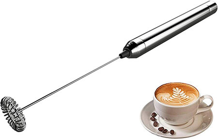 SweetAlice Stainless Steel Electric Milk Frother