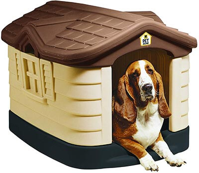 Pet Zone Cozy Cottage Durable-Plastic Dog House