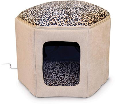 K&H Pet Products Thermo-Kitty Sleep-house Heated Pet Bed