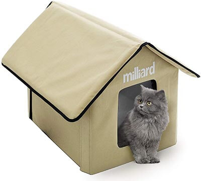 Milliard Portable Outdoor Pet House for Cat, Kitty or Puppy, 22 x 18 x 17 inch