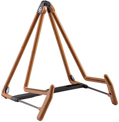 K&M Stands 17580C Heli 2-Acoustic Guitar Stand, Cork