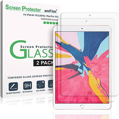amFilm Glass Screen Protector for iPad Air 3
