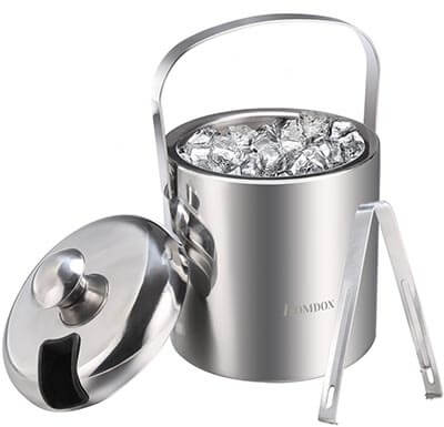 Homdox Ice Bucket Stainless Steel Ice-Buckets