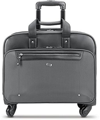 Solo Gramercy Park 17.3-Inch Rolling Laptop Case, Grey