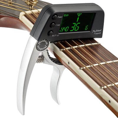 RAINBEAN 2 in 1 Electric Guitar Capo Tuner