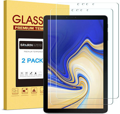 SPARIN Tempered Glass Protector for Galaxy Tab S4 S Pen Compatible
