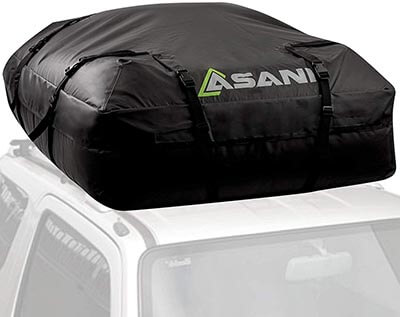 Asani Waterproof Car Rooftop Carrier Bag with 8 Straps and Buckles