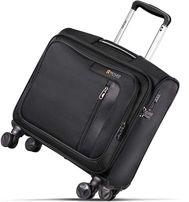 REYLEO Rolling Briefcase on 8 Wheels Rolling Laptop Bag Rolling