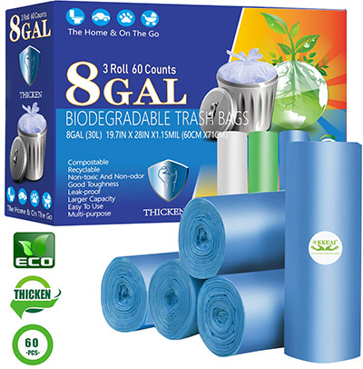 OKKEAI Biodegradable Kitchen Trash Bags