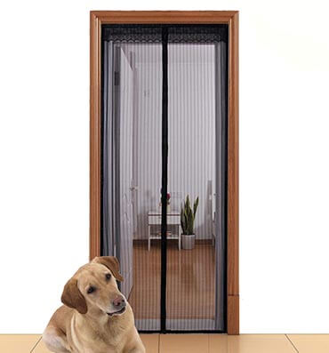 Aloudy Magnetic Screen Door Full Frame Velcro Instant Mesh Curtain