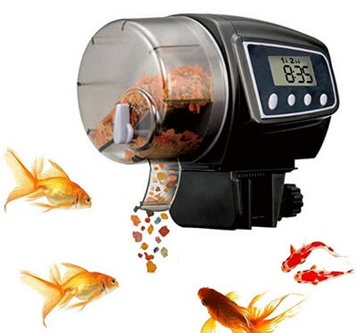 FMJI Aquarium Tank Fish Feeder Automatic Fish Feeder