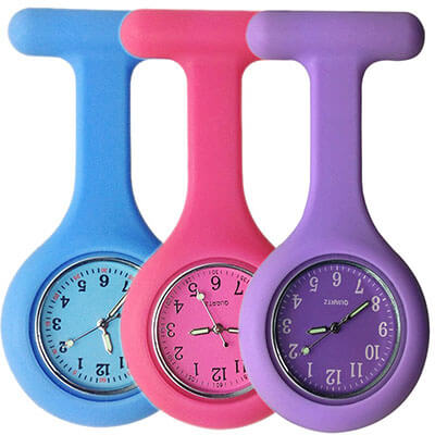 LuckChungTech Set of 3 Nurse Watch Brooch