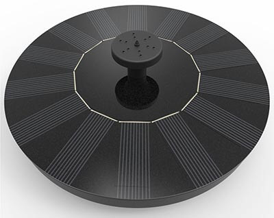 Solatec Solar Fountain, Black