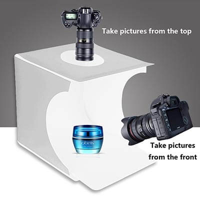 JHS-TECH Portable Jewelry Folding Photography Booth with Waterproof Background Screen