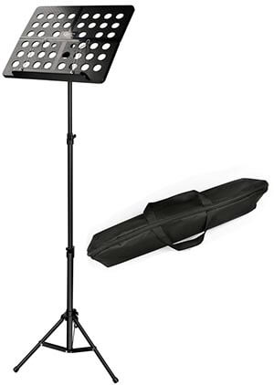 Hricane Extra-Light Adjustable Sheet Music Stand with Carry Bag