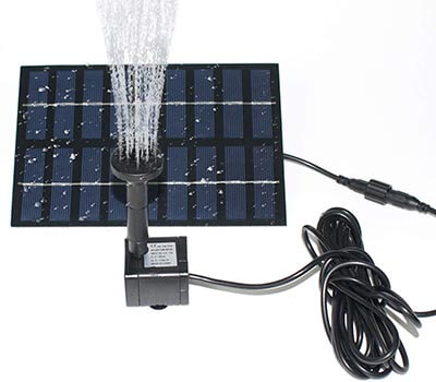 ROADTEC Solar Fountain Pump for Birdbath