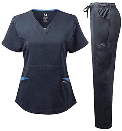 Dagacci Medical Uniform Women's Scrubs Set