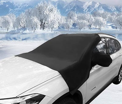 TOPLUS All Weather Winter Summer Magnetic Windshield Snow Cover