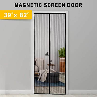 Titan Mall Screen Door with Super Tight Self Closing Magnetic Seal & Durable Polyester