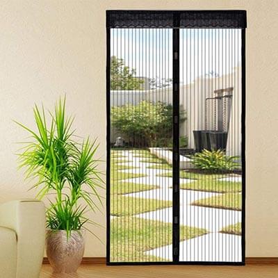 Kingterence Magnetic Door Mesh Fly Mosquito Curtain Heavy Duty Fiberglass Screen Door Mesh