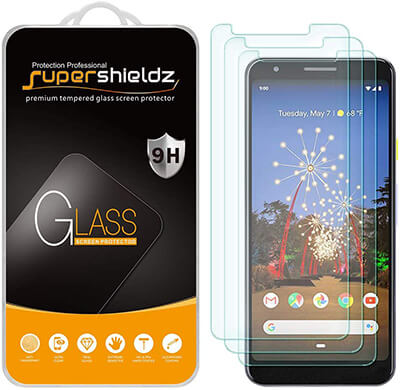 Supershieldz Three Pack Screen Protectors for Google Pixel 3a