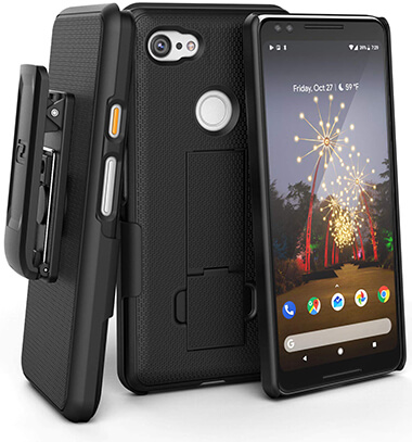 Encased Pixel 3a XL Belt Clip Case with Slim Fit Holster Shell