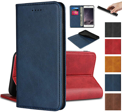 Jaorty Premium PU Leather Flip Folio Pixel 3a XL Wallet Case