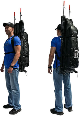 MAKO Spearguns Spearfishing Long Fins Free-diving Backpack