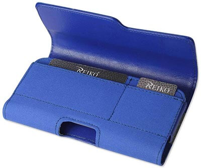 Newyorkcellphone Blue Extra Pocket Credit Card Wallet Case
