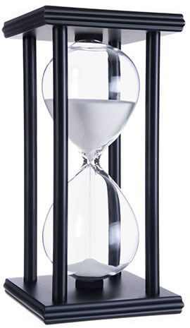 Daya Fashion Hourglass White Sand Timers