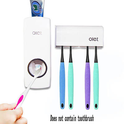 Bao Sheng Automatic Toothpaste Dispenser with Toothbrush Holder