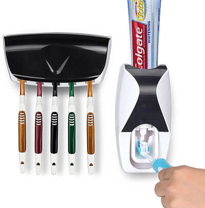 Maiile Wikor Toothbrush Holder and Automatic Toothpaste Dispenser