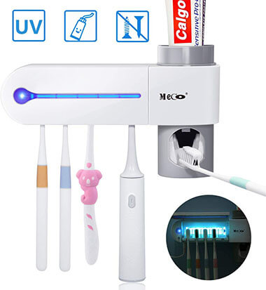 MECO UV Toothbrush Holder and Toothpaste Dispenser