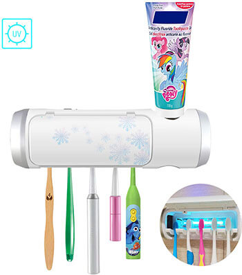 Aquatrend Toothbrush & Toothpaste Holder with UV Sterilization Light