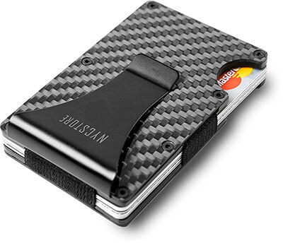 NYCstore RFID Minimalist Carbon Fiber Slim Wallet