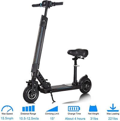 SAFSTAR Electric Scooter Foldable E-Bike Bicycle Kick Scooter