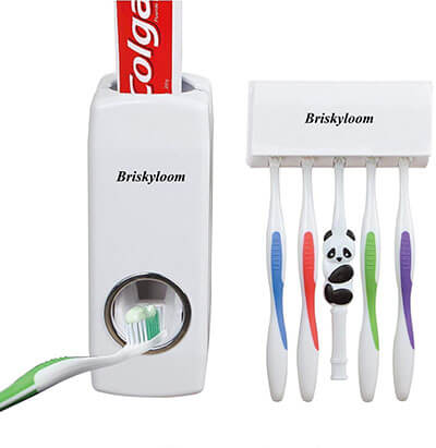 Briskyloom Automatic Toothpaste Dispenser Squeezer Kit