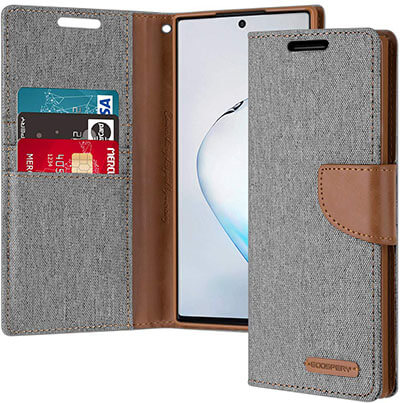 Goospery Canvas Wallet for Samsung Galaxy Note 10 Plus