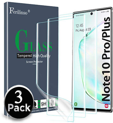 Ferilinso Screen Protector for Samsung Galaxy Note 10 Plus