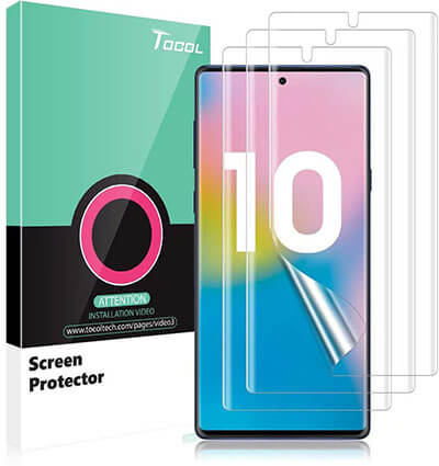 TOCOL Samsung Galaxy Note 10 TPU HD Screen Protector