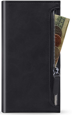 Qoosan Galaxy Note 10 Plus Zipper Wallet Case