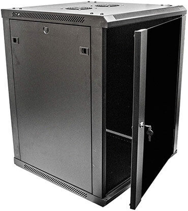 NavePoint 15U Deluxe 19’’ Server Network Rack with Locking Glass Door