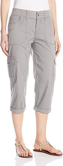 LEE Women's Austyn Knit-Waist Cargo Capri Pant