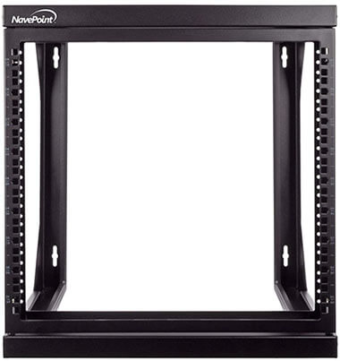 NavePoint 9U Wall Mount IT Swing-Out Open Frame