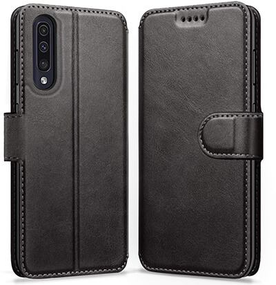 Ykooe Samsung Galaxy A50 Leather Wallet Flip Case