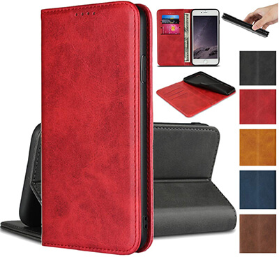 Jaorty Premium PU Leather Flip Folio Case with Card Slot