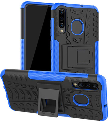 Yiakeng Galaxy A50 Case with Kickstand Hard Phone Cover